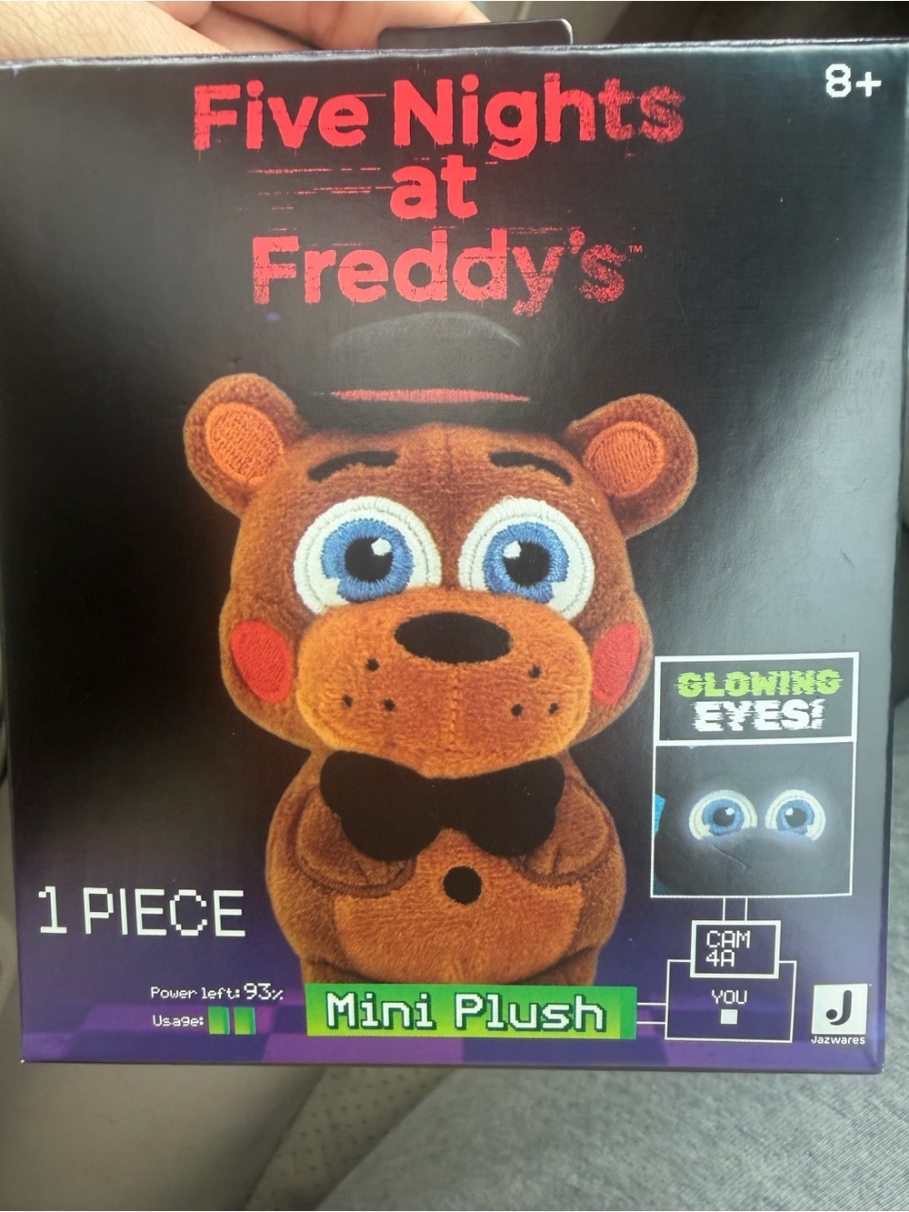 Five Nights at Freddy's Brown Mini Plush with Glowing Blue Eyes